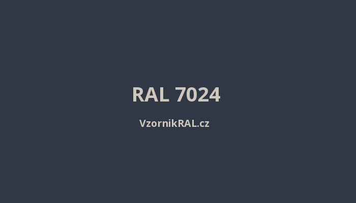 Secum odstín zárubně: Grafitově šedá RAL 7024