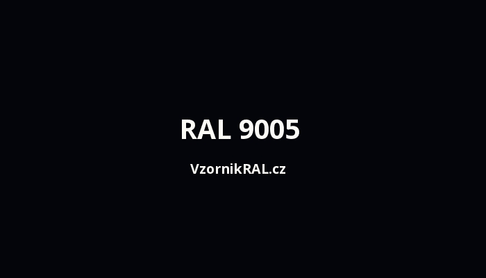 Secum odstín zárubně: Černá RAL 9005
